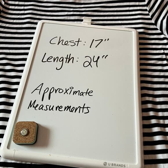 Cable & Gauge | Black White Stripe Tee Shirt Short Sleeve Womens Small - Picture 6 of 6